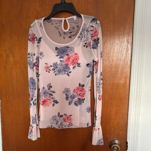 Eye Candy Floral Blouse - Pink and Purple